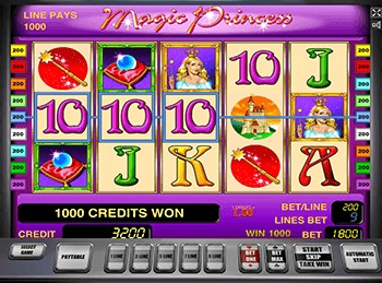 В казино автоматы Magic Princess